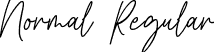 Normal Regular font - Harmony Signature Regular.ttf