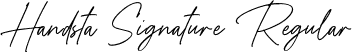 Handsta Signature Regular font - HandstaSignature-Rp27l.ttf