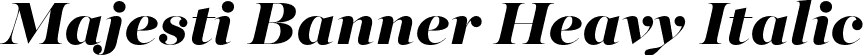 Majesti Banner Heavy Italic font - Majesti-Banner-HeavyItalic.otf