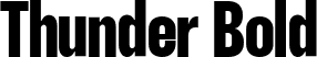 Thunder Bold font - Thunder-BoldLC.ttf