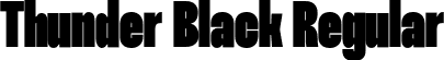 Thunder Black Regular font - Thunder-BlackLC.otf