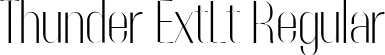 Thunder ExtLt Regular font - Thunder-ExtraLightHC.ttf