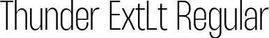 Thunder ExtLt Regular font - Thunder-ExtraLightLC.otf