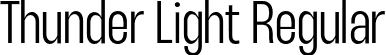 Thunder Light Regular font - Thunder-LightLC.otf