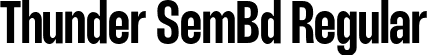 Thunder SemBd Regular font - Thunder-SemiBoldLC.otf