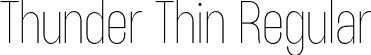 Thunder Thin Regular font - Thunder-ThinLC.otf