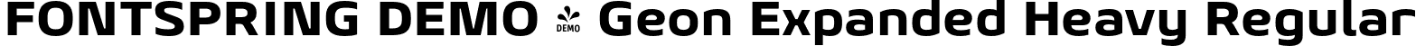 FONTSPRING DEMO - Geon Expanded Heavy Regular font - Fontspring-DEMO-geonexpanded-heavy.otf