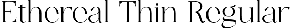 Ethereal Thin Regular font - Ethereal-Thin.otf