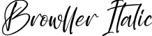 Browller Italic font - Browller Italic.otf