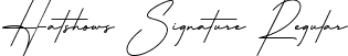 Hatshows Signature Regular font - hatshowssignature-eagde.ttf