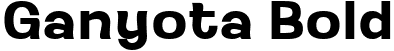 Ganyota Bold font - GanyotaPersonaluse-Bold.ttf