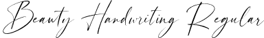 Beauty Handwriting Regular font - BeautyHandwriting Regular.ttf