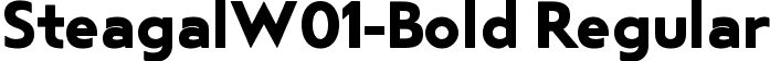 SteagalW01-Bold Regular font - Steagal W01 Bold.ttf