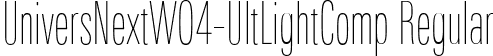 UniversNextW04-UltLightComp Regular font - Univers Next W04 UltLight Comp.ttf