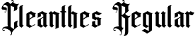 Cleanthes Regular font - Cleanthes.ttf