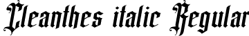 Cleanthes italic Regular font - Cleanthes italic.otf