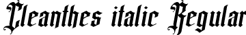 Cleanthes italic Regular font - Cleanthes italic.ttf