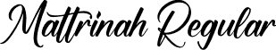 Mattrinah Regular font - Mattrinah.otf