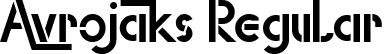 Avrojaks Regular font - Avrojaks.ttf