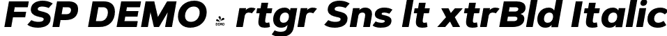 FSP DEMO - rtgr Sns lt xtrBld Italic font - Fontspring-DEMO-artegra_sans-alt-800-extrabold-italic.otf