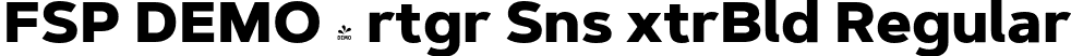 FSP DEMO - rtgr Sns xtrBld Regular font - Fontspring-DEMO-artegra_sans-800-extrabold.otf