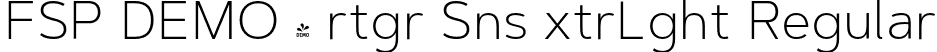 FSP DEMO - rtgr Sns xtrLght Regular font - Fontspring-DEMO-artegra_sans-200-extralight.otf