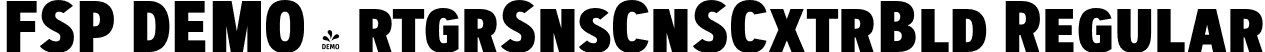 FSP DEMO - rtgrSnsCnSCxtrBld Regular font - Fontspring-DEMO-artegra_sans-condensed-sc-800-extrabold.otf