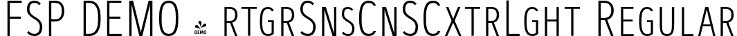 FSP DEMO - rtgrSnsCnSCxtrLght Regular font - Fontspring-DEMO-artegra_sans-condensed-sc-200-extralight.otf