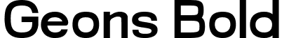 Geons Bold font - GeonsDEMO-Bold.ttf