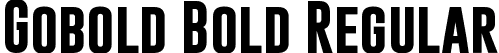 Gobold Bold Regular font - Gobold Bold.otf