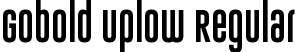 Gobold Uplow Regular font - Gobold Uplow.otf