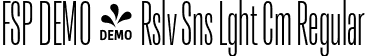 FSP DEMO - Rslv Sns Lght Cm Regular font - Fontspring-DEMO-resolve-lightcm.otf