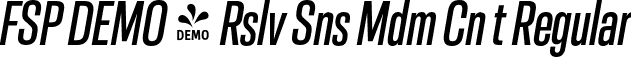 FSP DEMO - Rslv Sns Mdm Cn t Regular font - Fontspring-DEMO-resolve-mediumcnita.otf