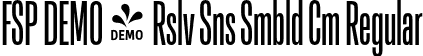 FSP DEMO - Rslv Sns Smbld Cm Regular font - Fontspring-DEMO-resolve-semiboldcm.otf