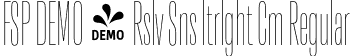 FSP DEMO - Rslv Sns ltrlght Cm Regular font - Fontspring-DEMO-resolve-ultralightcm.otf