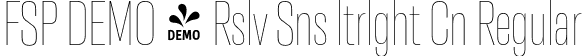 FSP DEMO - Rslv Sns ltrlght Cn Regular font - Fontspring-DEMO-resolve-ultralightcn.otf