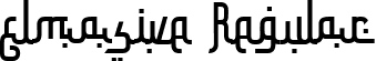 Elmasive Regular font - Elmasive.ttf