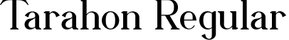 Tarahon Regular font - Tarahon.otf