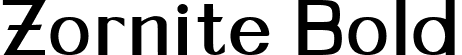 Zornite Bold font - ZorniteDEMO-Bold.ttf