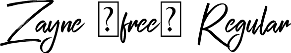 Zayne (free) Regular font - Zayne (free).otf