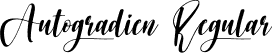 Autogradien Regular font - Autogradien.otf