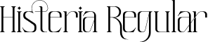 Histeria Regular font - Histeria.otf