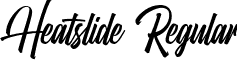 Heatslide Regular font - Heatslide.ttf