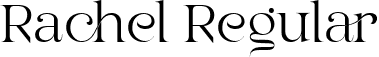 Rachel Regular font - Rachel.ttf