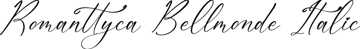 Romanttyca Bellmonde Italic font - Romanttyca-Bellmonde-Italic.otf