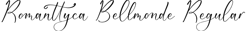 Romanttyca Bellmonde Regular font - Romanttyca-Bellmonde.otf