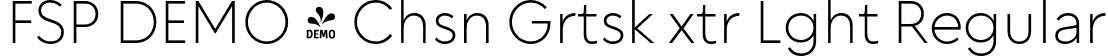 FSP DEMO - Chsn Grtsk xtr Lght Regular font - Fontspring-DEMO-chesnagrotesk-extralight.otf