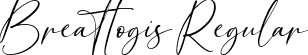 Breattogis Regular font - Breattogis.otf