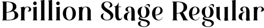 Brillion Stage Regular font - Brillion stage.ttf