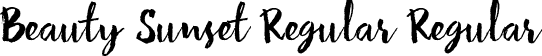 Beauty Sunset Regular Regular font - Beauty Sunset Regular.otf